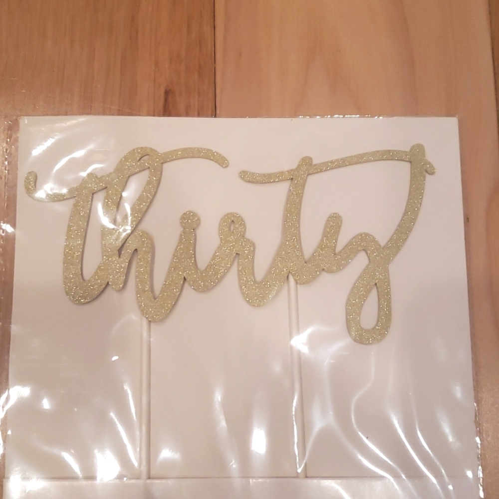 30 Thirty Cake Topper - Picture 2 of 2